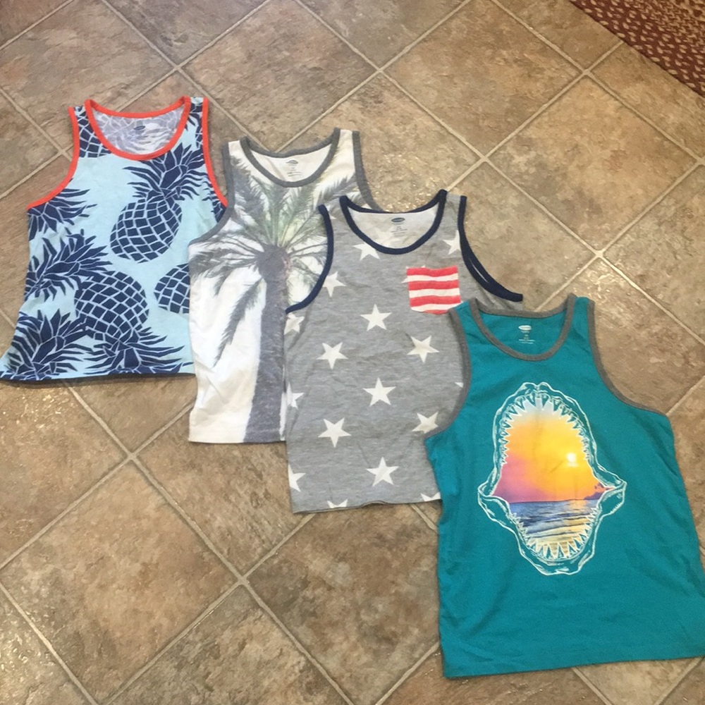 4 Pieces- S/P 6/7 Boys Tank Tops